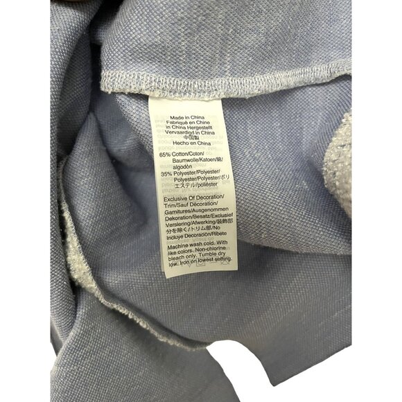 J.Crew Women's Tweed Sleeveless Top In Blue & White Size Large - Picture 6 of 7